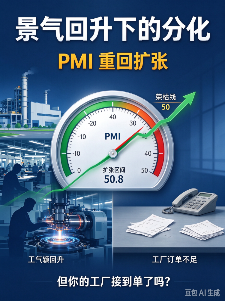 景气回升下的分化：PMI 重回扩张，但你的工厂接到单了吗？