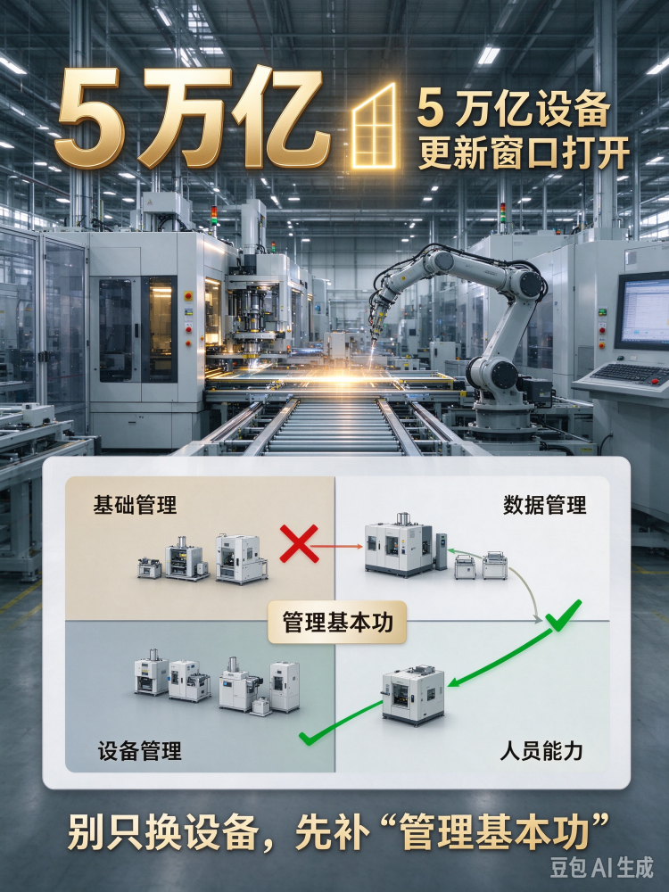 5 万亿设备更新窗口打开：别只换设备，先补